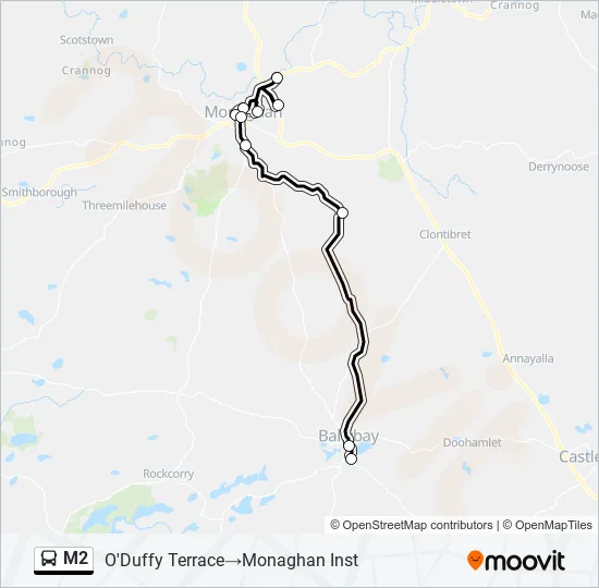 M2 Bus Line Map