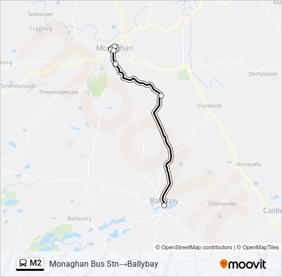 M2 Bus Line Map