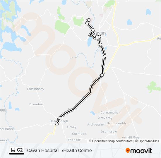 C2 Bus Line Map