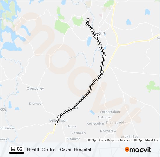 C2 Bus Line Map