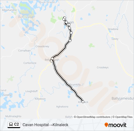 C2 bus Line Map