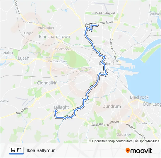 F1 Bus Line Map