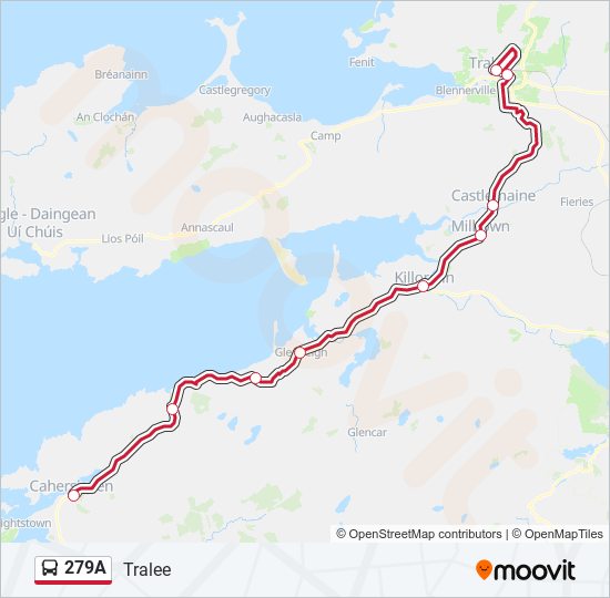 279A bus Line Map