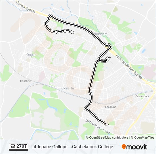 270T Bus Line Map