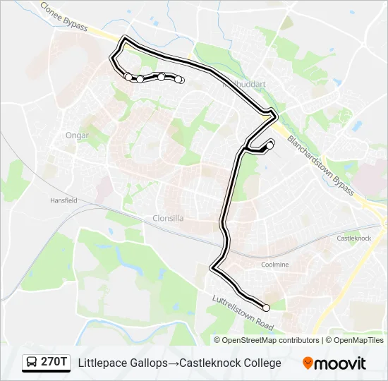 270T Bus Line Map