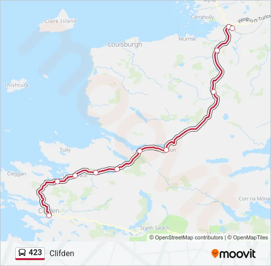 423 Bus Line Map