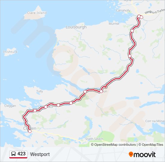 423 Bus Line Map