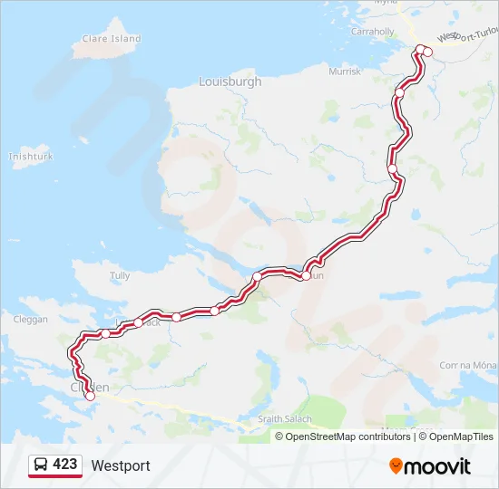423 Bus Line Map