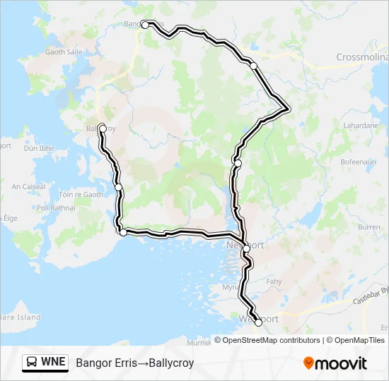 WNE Bus Line Map