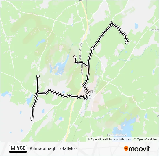 YGE Bus Line Map