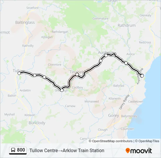 800 Bus Line Map