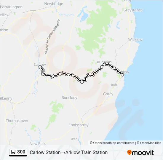 800 Bus Line Map