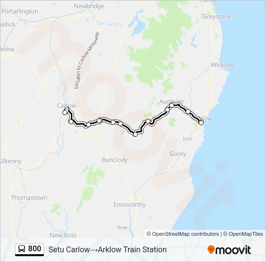 800 Bus Line Map