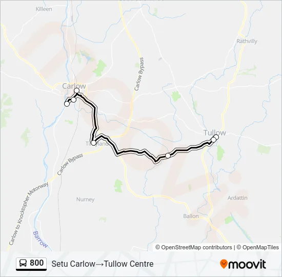 800 Bus Line Map