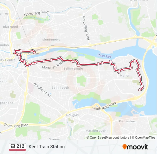 212 Bus Line Map