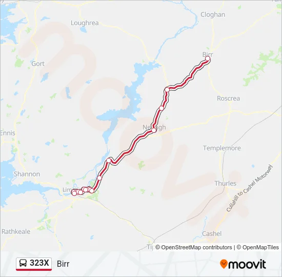 323X Bus Line Map