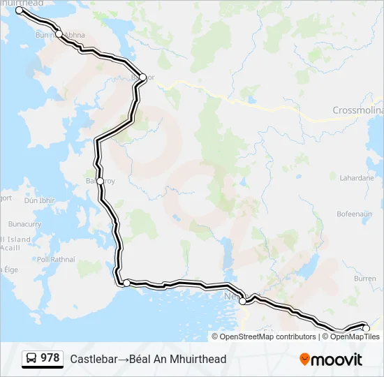 978 Bus Line Map