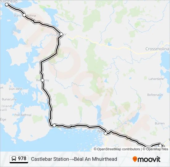 978 Bus Line Map