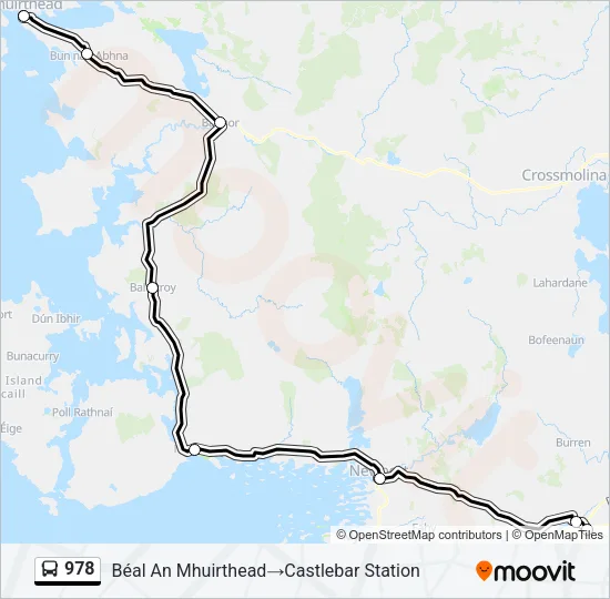 978 Bus Line Map