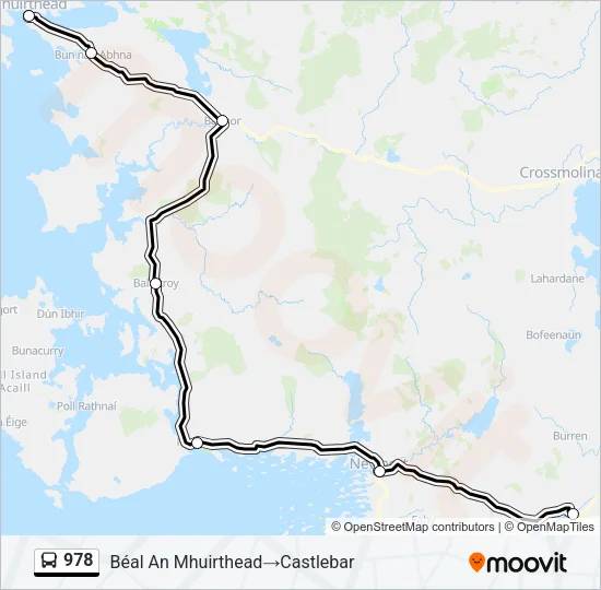 978 Bus Line Map