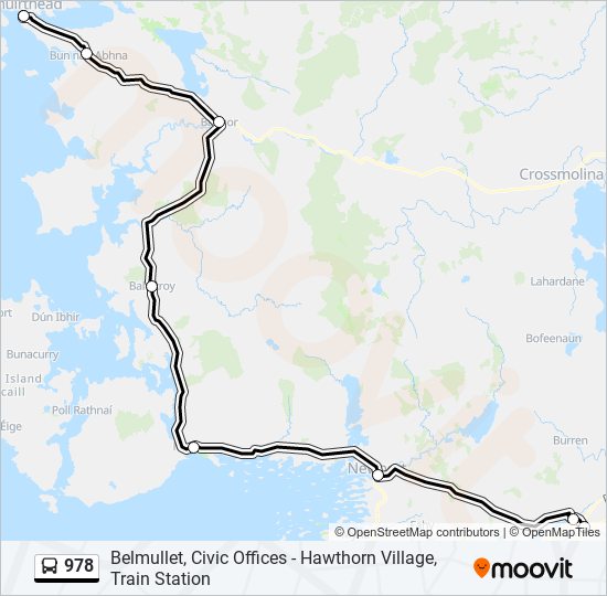 978 bus Line Map