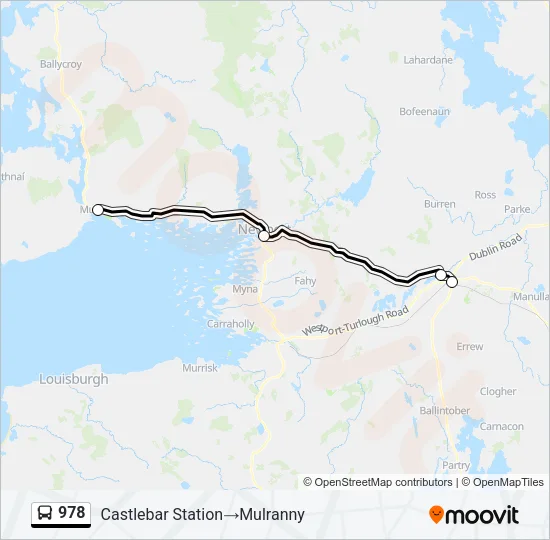 978 Bus Line Map