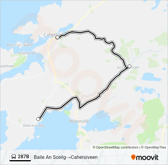 287B Bus Line Map