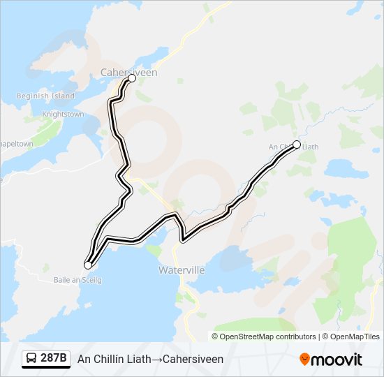 287B bus Line Map