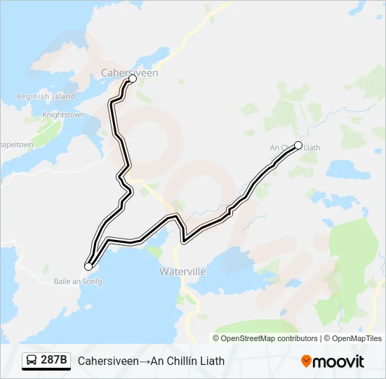 287B Bus Line Map