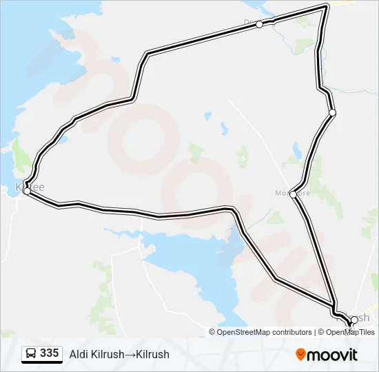 335 Bus Line Map