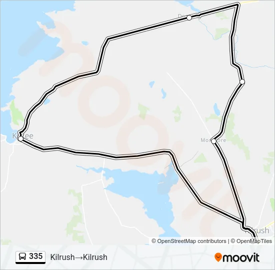335 Bus Line Map