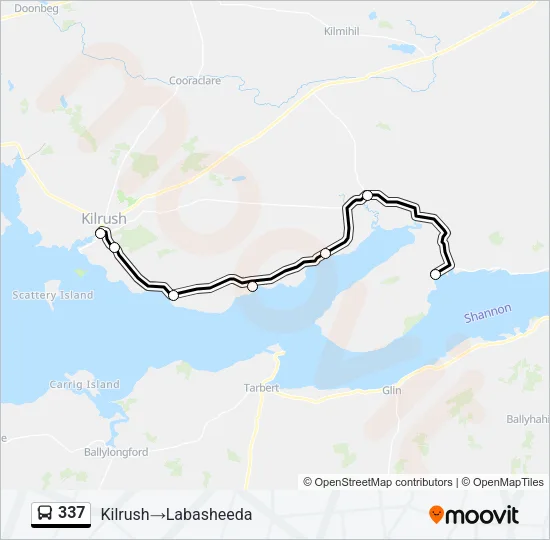 337 Bus Line Map