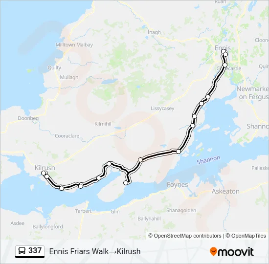 337 Bus Line Map