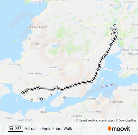 337 Bus Line Map