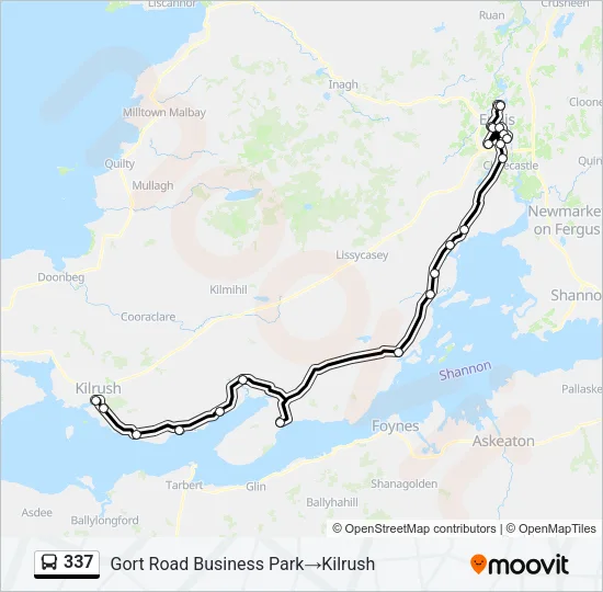 337 Bus Line Map