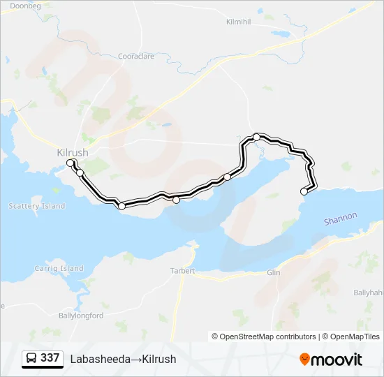 337 Bus Line Map