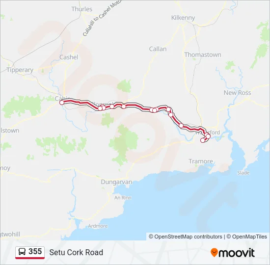 355 Bus Line Map