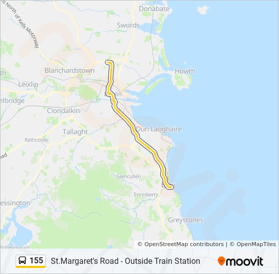 155 Bus Route Map 155 Route: Schedules, Stops & Maps - St.margaret's Road - Outside Train  Station (Updated)