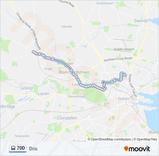 70D bus Line Map