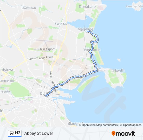 h2 Route: Schedules, Stops & Maps - Abbey St Lower (Updated)