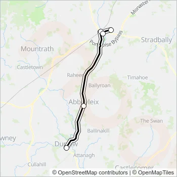 858 Bus Line Map