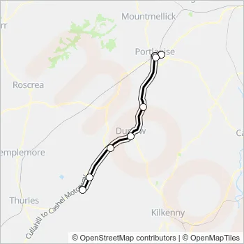 858 Bus Line Map