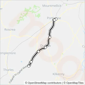 858 Bus Line Map