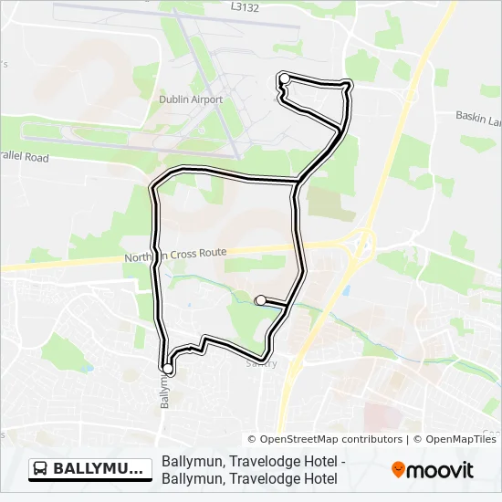 Map Of Travel Lodges Ballymun Travelodge Hotel Ballymun Travelodge Hotel Route: Schedules, Stops  & Maps - Travelodge Hotel (Updated)