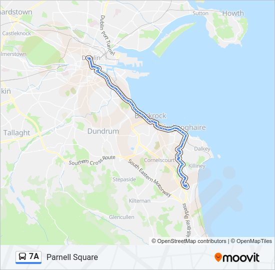 7A bus Line Map