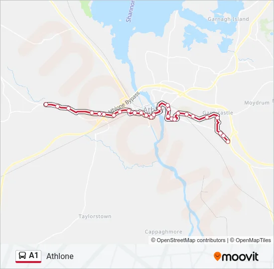 A1 Bus Line Map