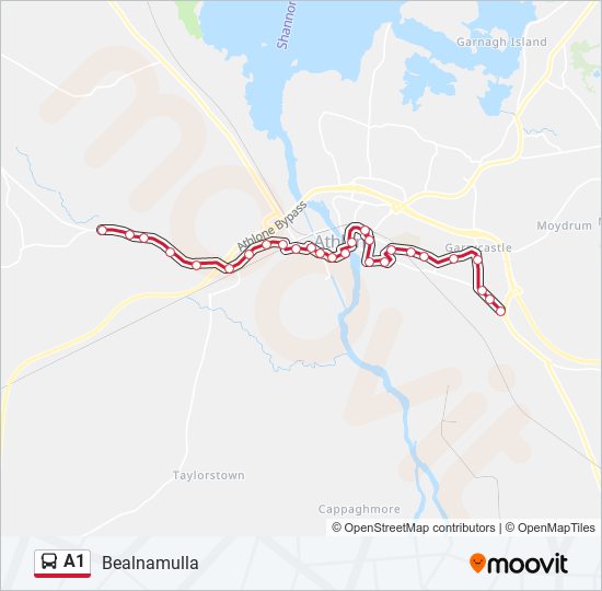 A1 bus Line Map
