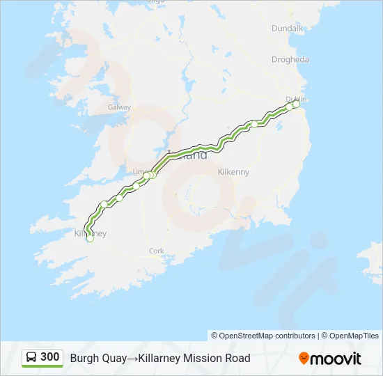 300 Bus Line Map