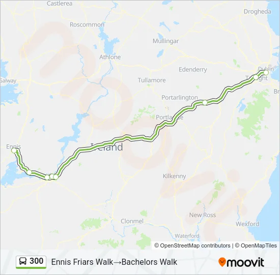 300 Bus Line Map