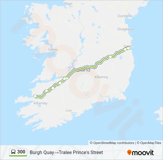 300 Bus Line Map